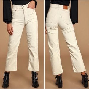 Levi’s Corduroy Ribcage Straight Leg Pants